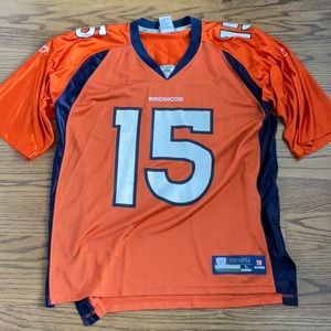 Reebok Tim Tebow 15 Broncos Orange Jersey Large